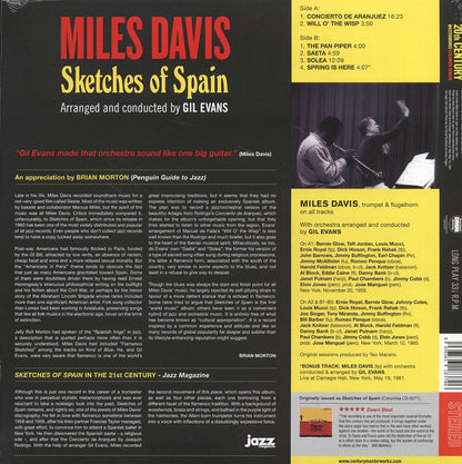 Miles Davis - Sketches Of Spain (+bonus track) (ltd. ed.) (180g) (red vinyl) Vinyl Record