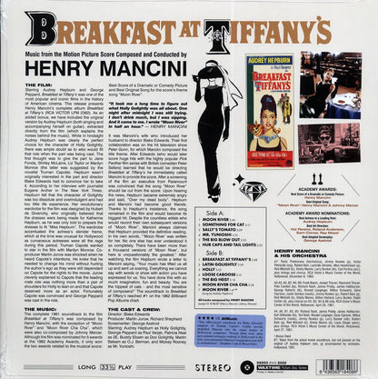 Henry Mancini - Breakfast At Tiffany's: Music From The Motion Picture Score (+bonus track) (ltd. ed.) (picture disc) Vinyl Record