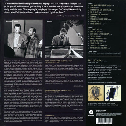 Lester Young Quartet - Collates (+2 bonus tracks) (ltd. ed.) (180g) Vinyl Record