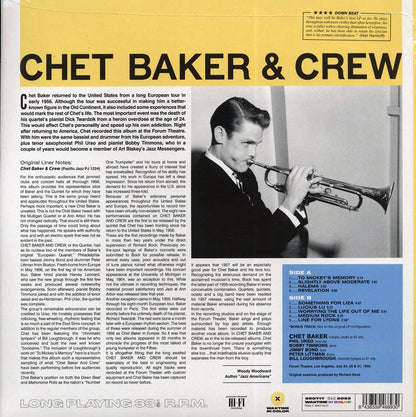Chet Baker - Chet Baker & Crew (+bonus track) (ltd. ed.) (180g) (yellow vinyl) Vinyl Record
