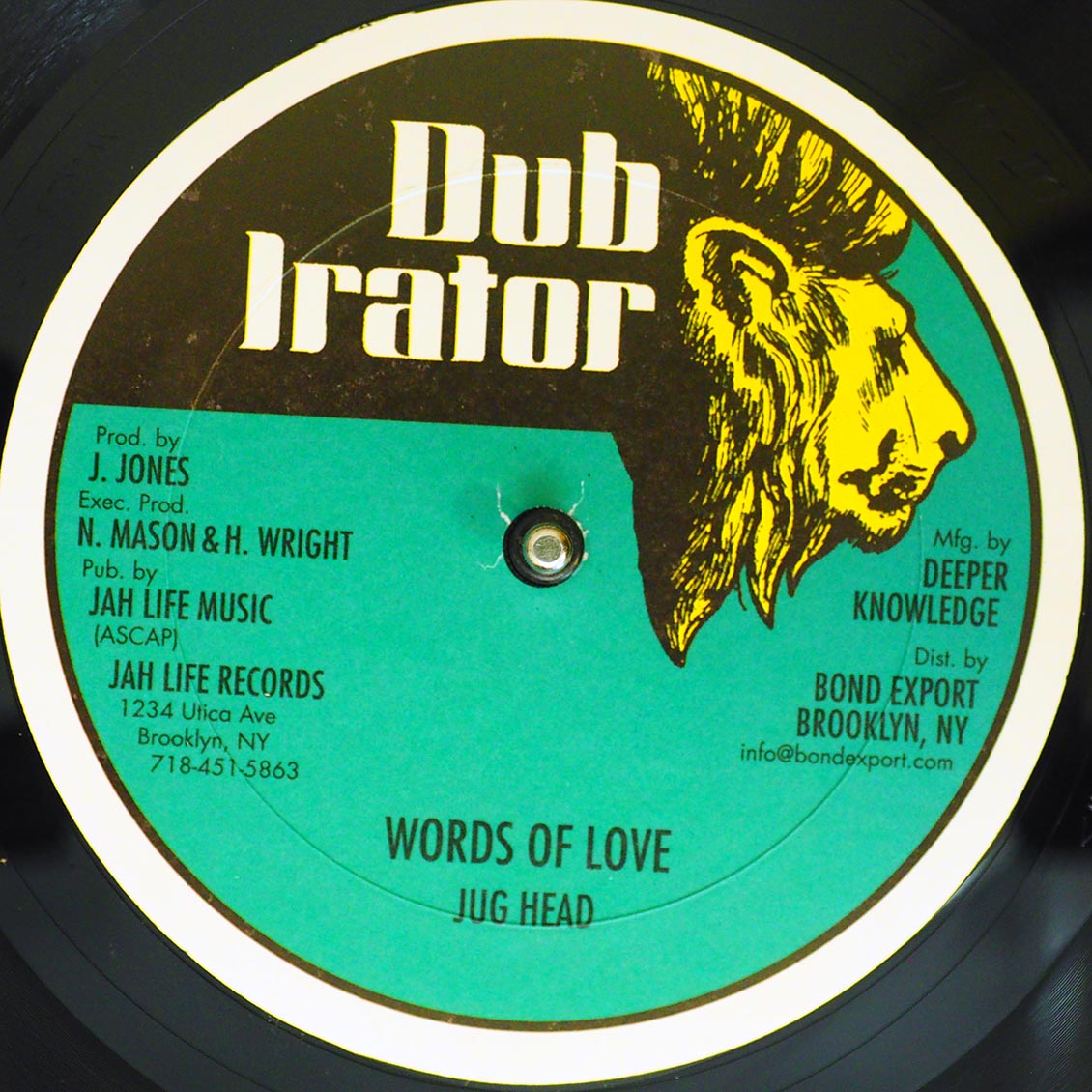 Jug Head - Words Of Love (Extended Mix)  /  Ossie D & Stevie G - Just Be Nice (Extended Mix) 12" Vinyl Record