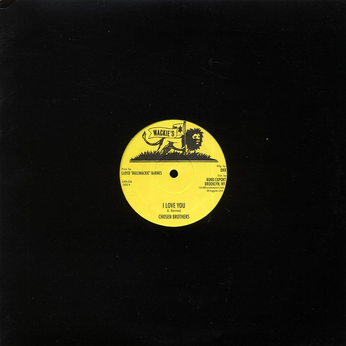 Chosen Brothers - Child Of Slave (Extended Mix)  /  Chosen Brothers - I Love You; Version 12" Vinyl Record