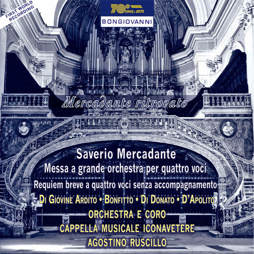 the album cover for Mercadante / Ardito / Bonfitto / Donato - Messa a Grande Orch Per Quattro Voci