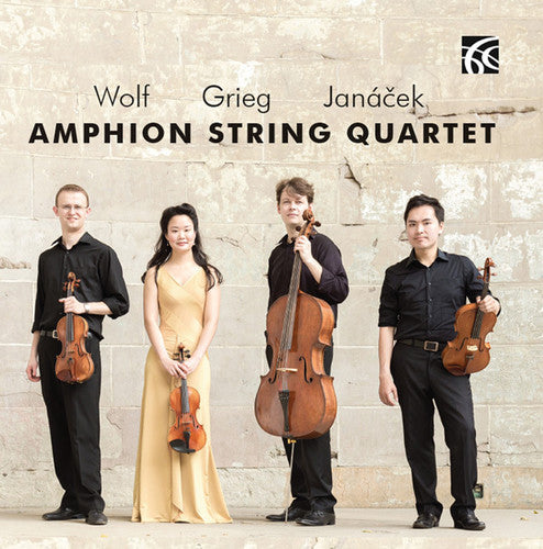 the album cover for Wolf / Grieg / Amphion String Quartet - String Quartets