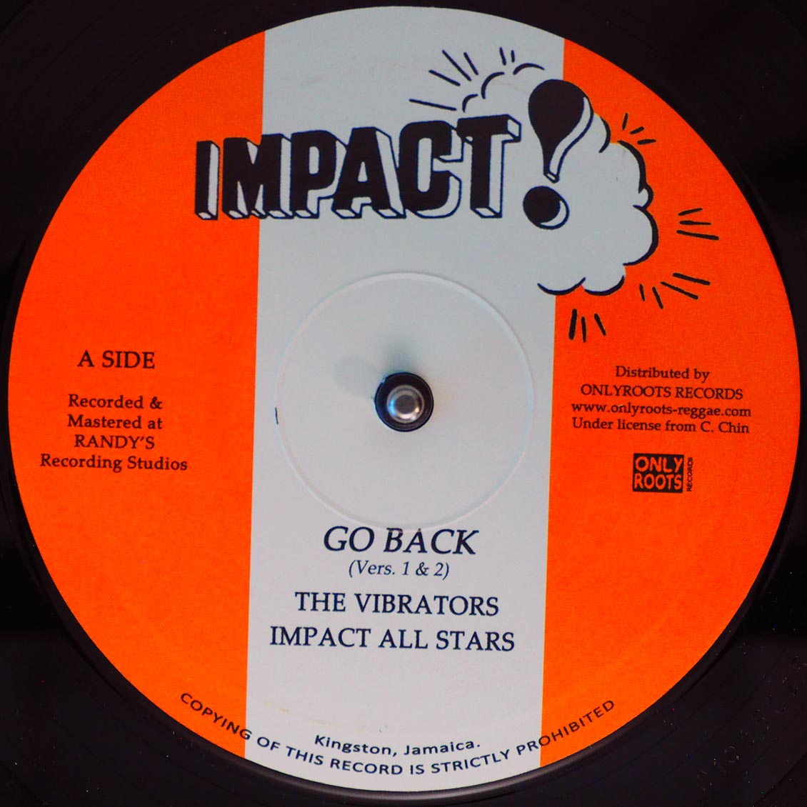 The Vibrators - Go Back Version 1; The Vibrators - Go Back Version 2  /  Impact All Stars - Go Back Version 3; Impact All Stars - Go Back Version 4 10" Vinyl Record