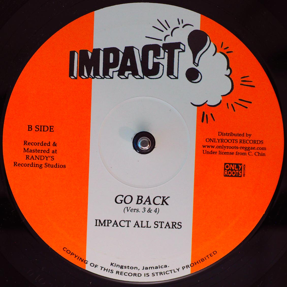 The Vibrators - Go Back Version 1; The Vibrators - Go Back Version 2  /  Impact All Stars - Go Back Version 3; Impact All Stars - Go Back Version 4 10" Vinyl Record