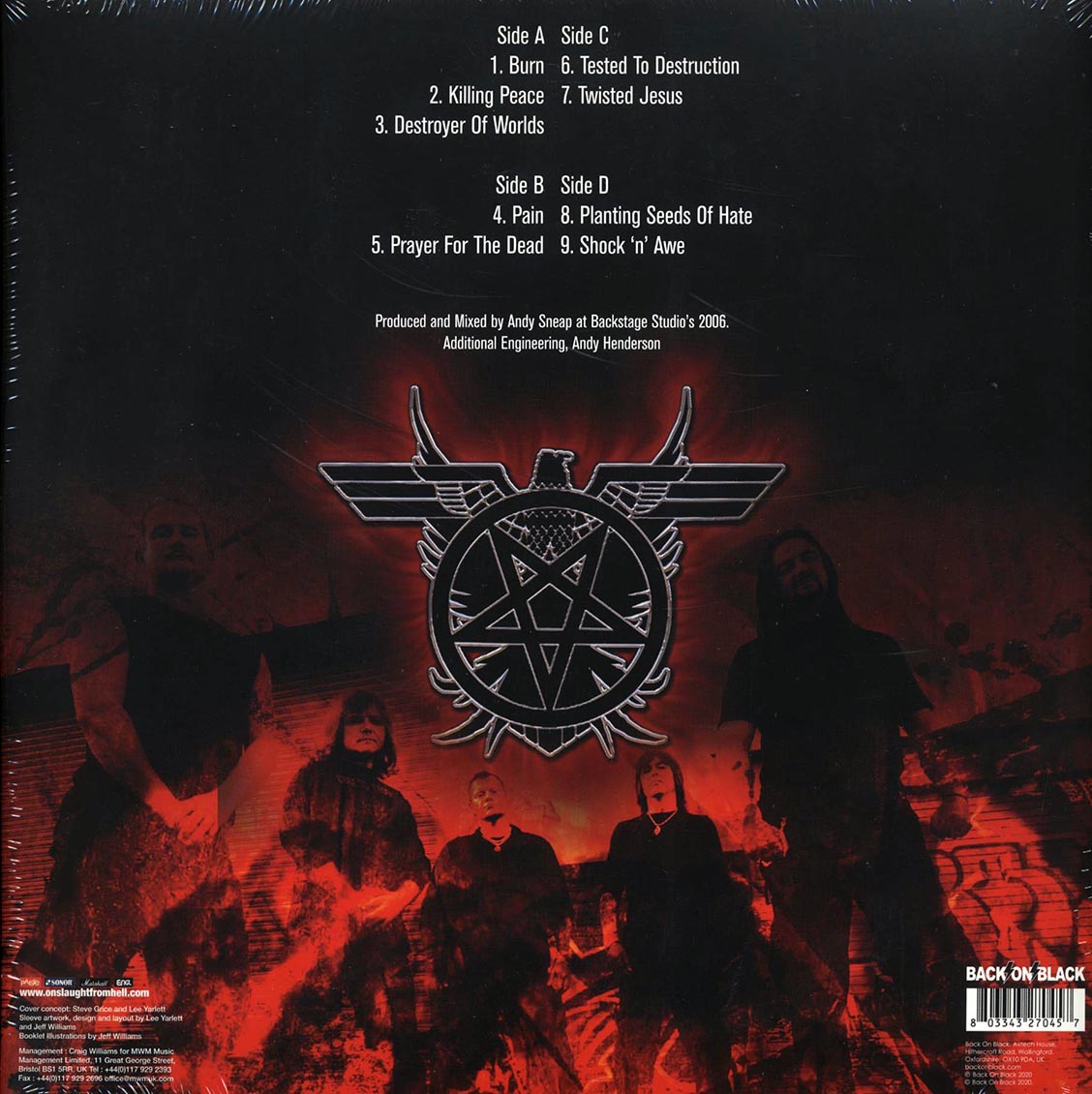 Onslaught - Killing Peace (ltd. ed.) (2xLP) (clear vinyl) Vinyl Record
