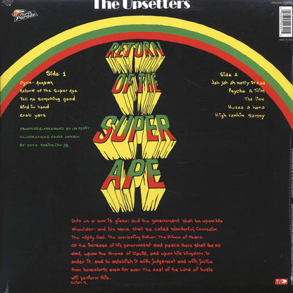 Lee Perry - Return Of The Super Ape (remastered) Vinyl Record