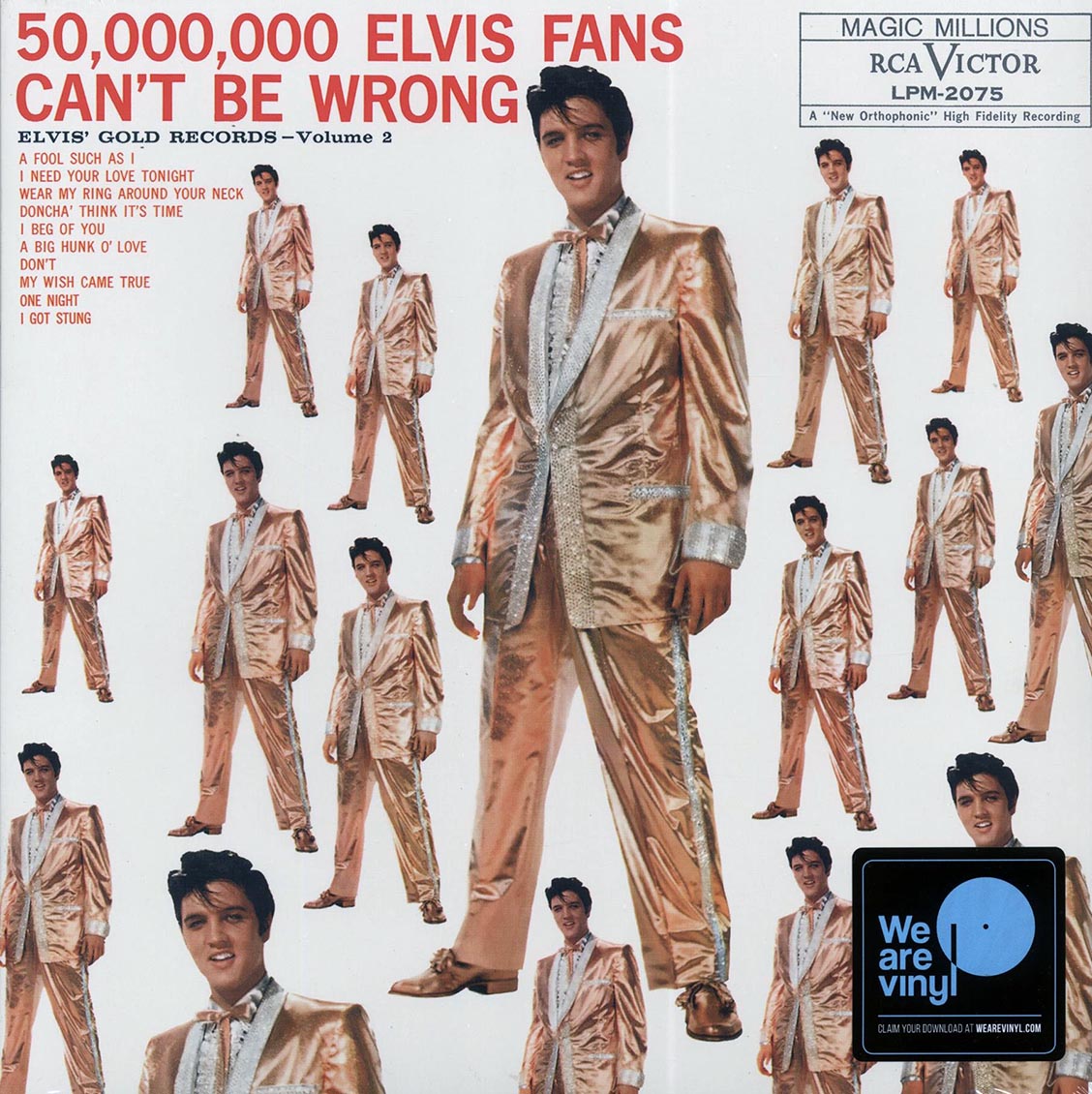 Elvis Presley - 50,000,000 Elvis Fans Can't Be Wrong: Elvis' Gold Records Volume 2 (incl. mp3) Vinyl Record