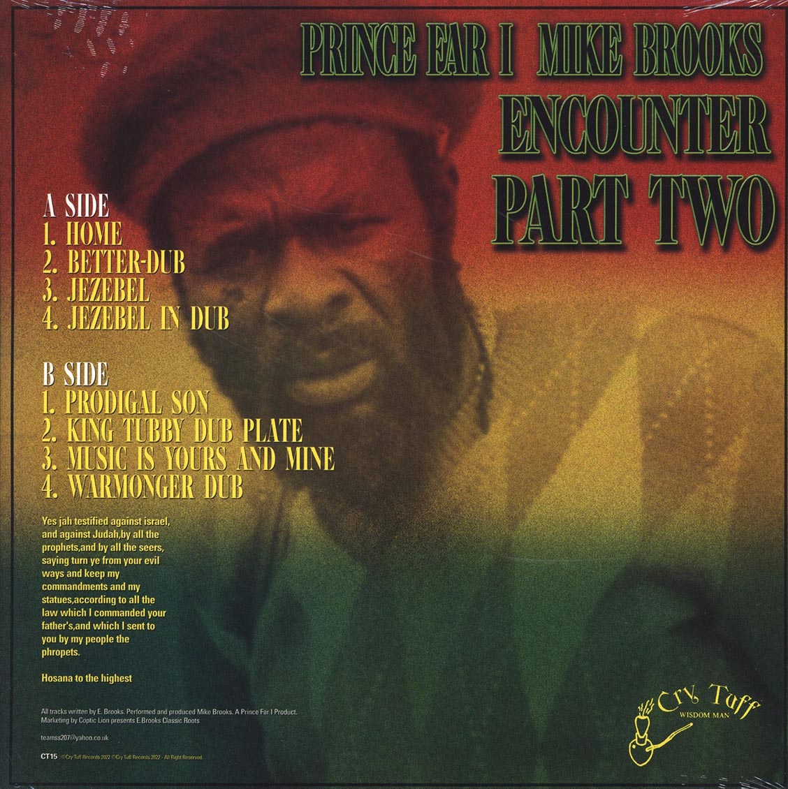 Prince Far I, Mike Brooks - Encounter Part 2 Vinyl Record
