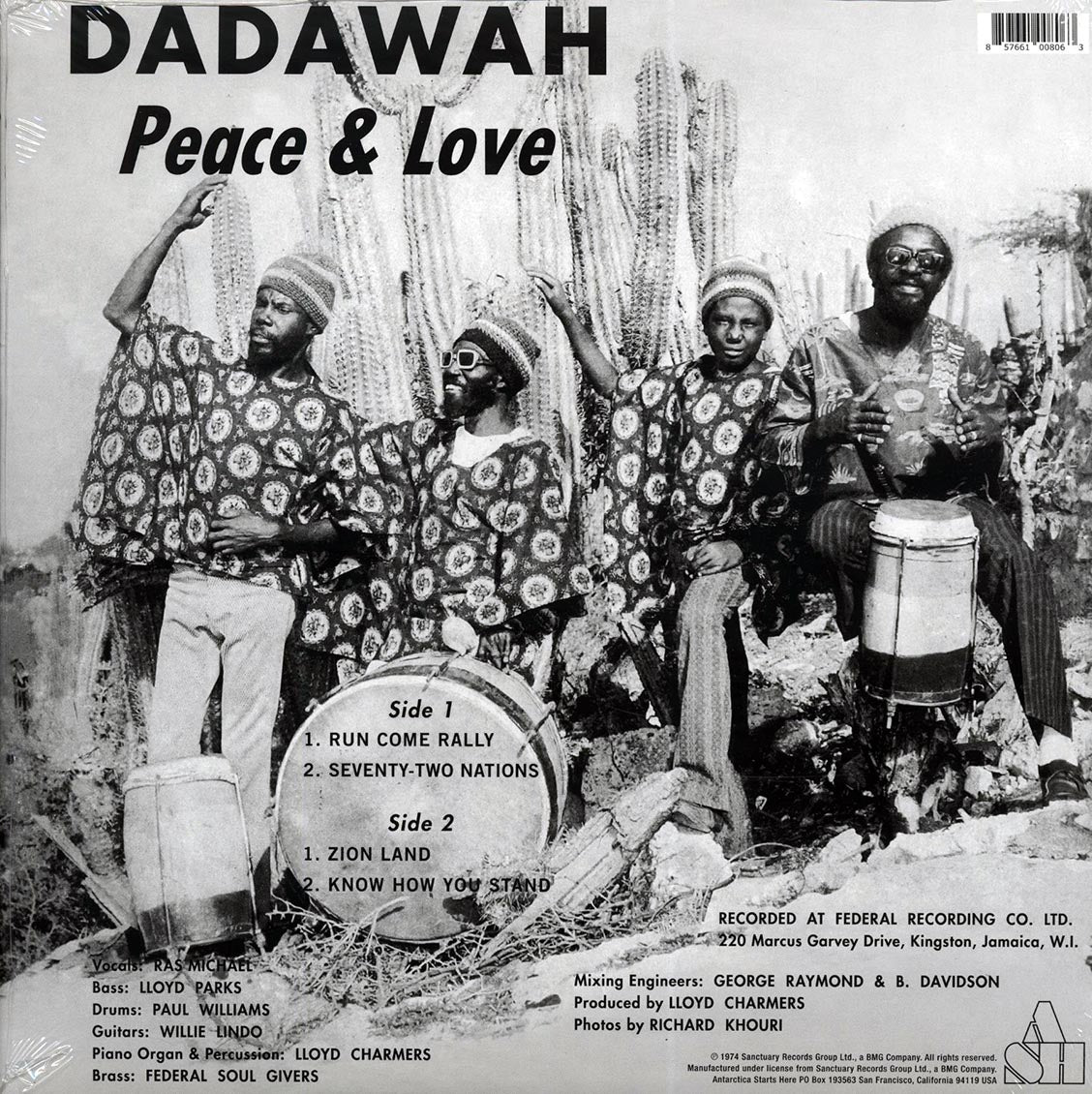 Ras Michael (Dadawah) - Peace & Love Vinyl Record