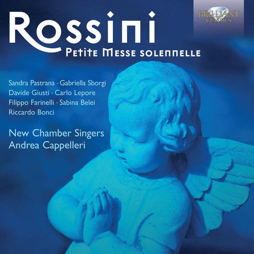 the album cover for The New Chamber Singers & Andrea Cappelleri - Petite Messe Solennelle