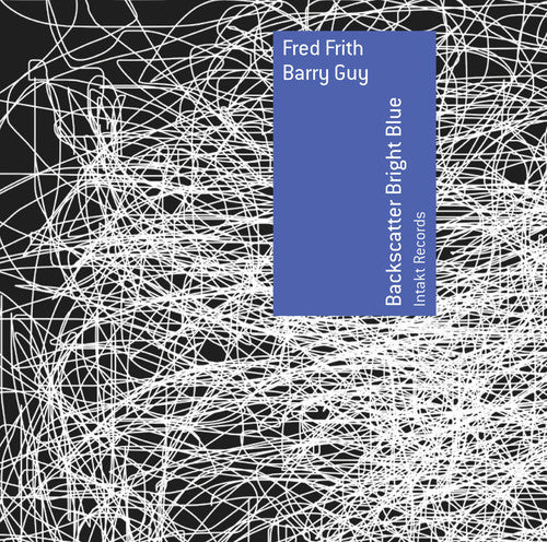 the album cover for Frith / Guy - Backscatter Bright Blue