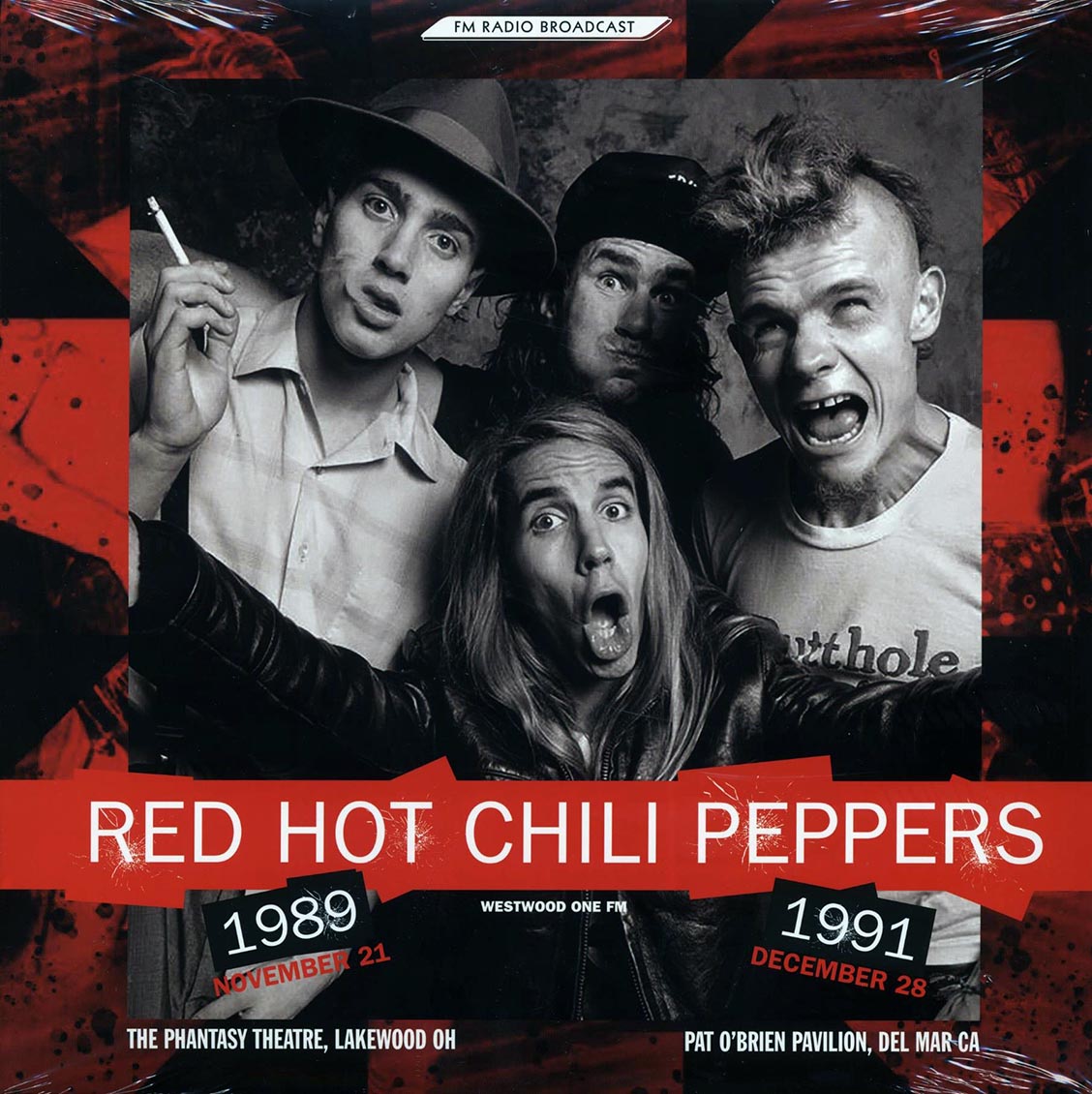 Red Hot Chili Peppers Westwood One FM: The Phantasy Theatre, Lakewood, OH November 21 1989, Pat O'Brien Pavilion, Del Mar, CA December 28, 1991 Vinyl Record