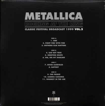 Metallica Rocking At The Ring Volume 2: Classic Festival Broadcast 1999 2xLP Vinyl Record