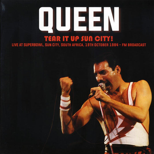 Queen Tear It Up Sun City! Live At Superbowl, Sun City, South Africa, 19th October 1984 FM Broadcast ltd. 500 copies made Vinyl Record