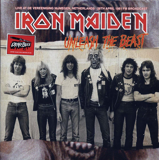 Iron Maiden Unleash The Beast: Live At De Vereeniging Nijmegen, Netherlands 28th April 1981 FM Broadcast ltd. 300 copies made colored Vinyl Record