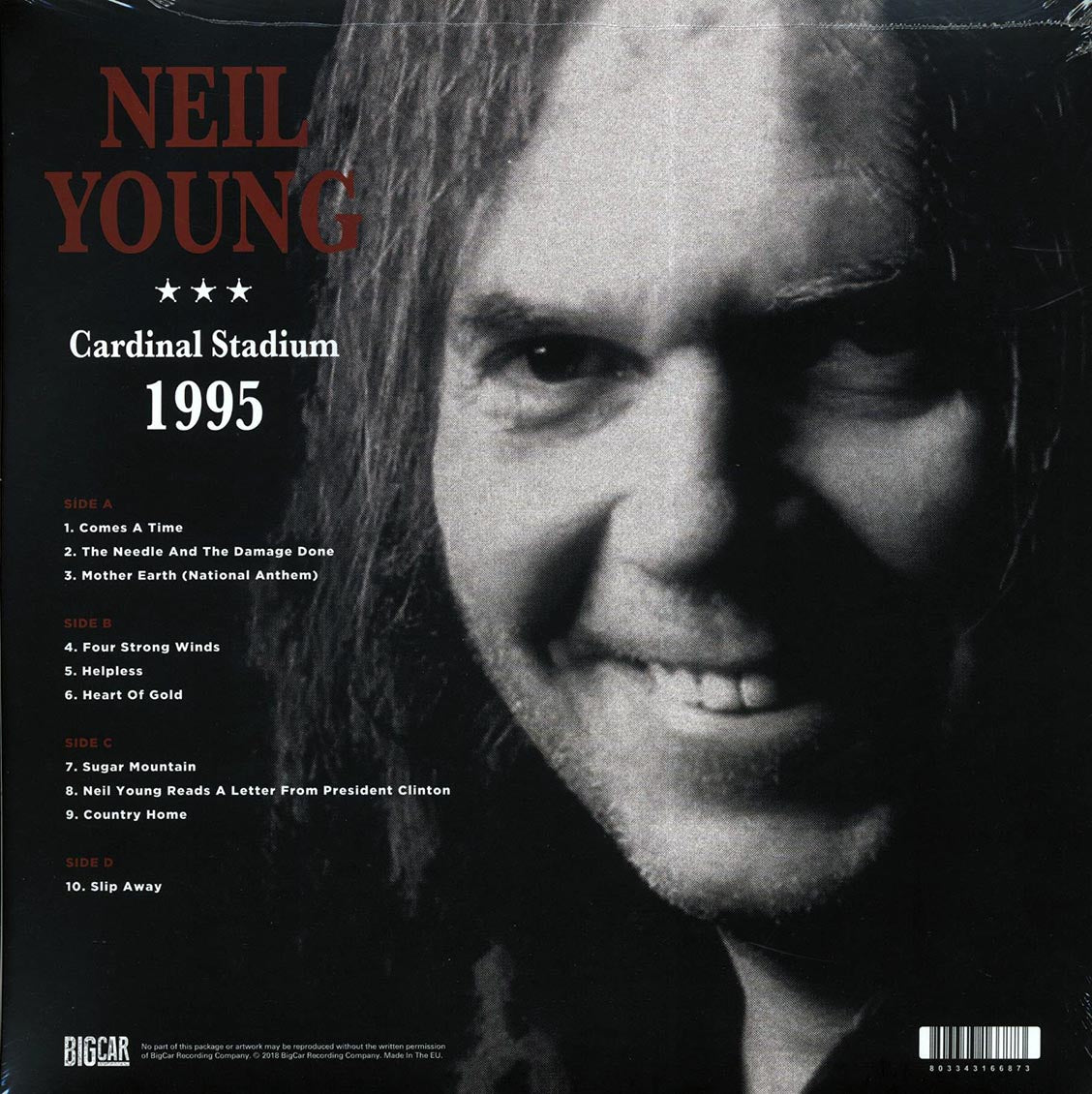 Neil Young - Cardinal Stadium 1995 (2xLP) Vinyl Record
