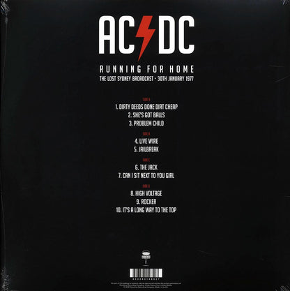 ACDC Running For Home: The Lost Sydney Broadcast, 30th January 1977 2xLP Vinyl Record