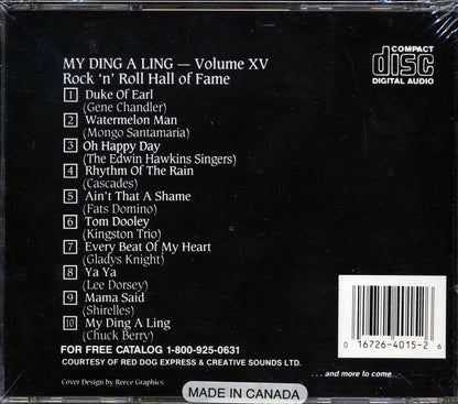 Gene Chandler, Mongo Santamaria, Cascades, Etc. - Rock N Roll Hall Of Fame Volume 15 Music CD