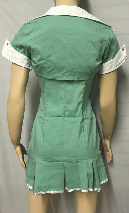 Seafoam Green 4Pc Hospital Scrubs Nurse Sexy Women's Adult Costume Size Large