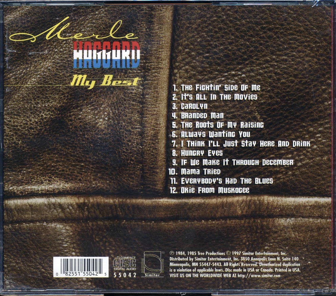Merle Haggard - My Best Music CD