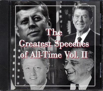 Franklin D Roosevelt, Ronald Reagan, John F Kennedy, Etc. - The Greatest Speeches Of All-Time Volume 2 Music CD