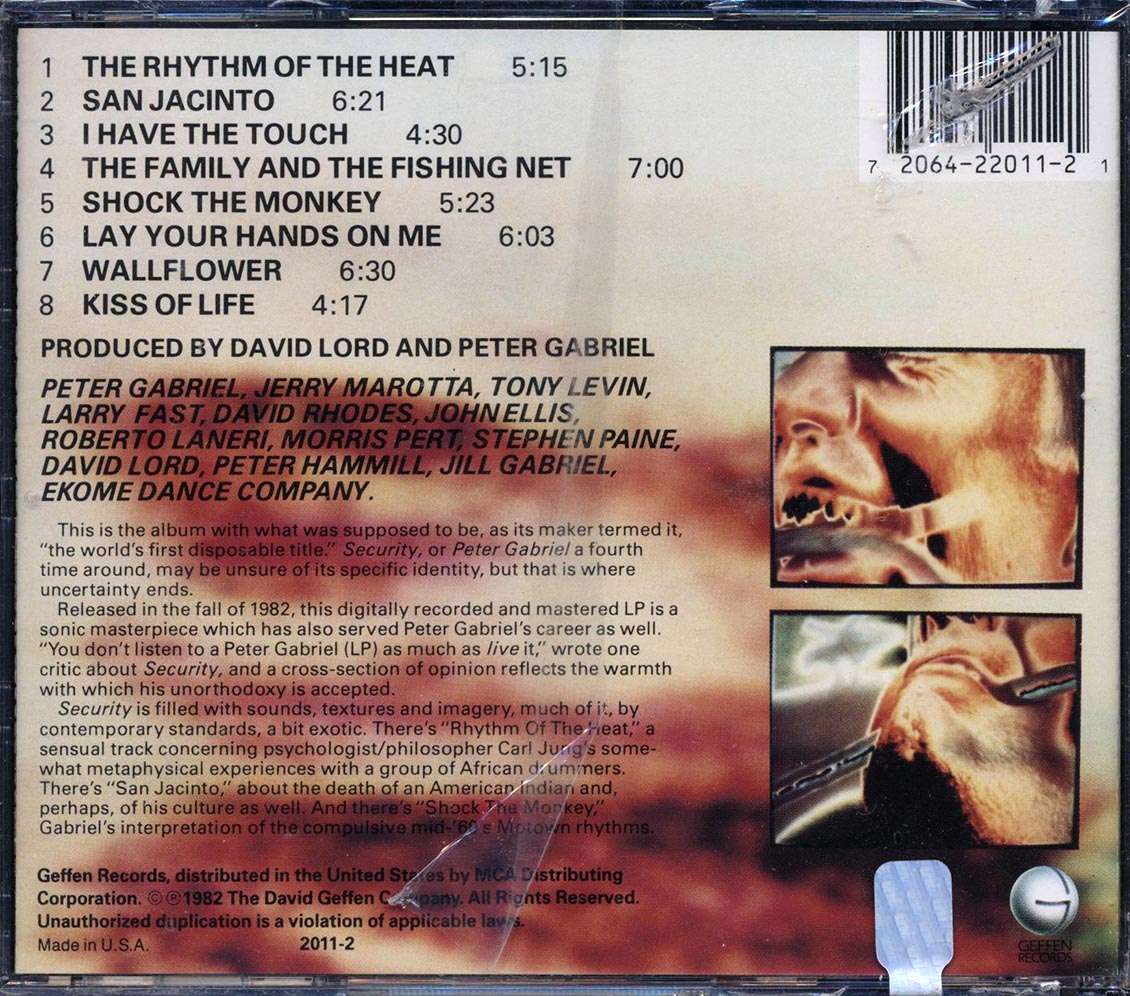Peter Gabriel - Security Music CD