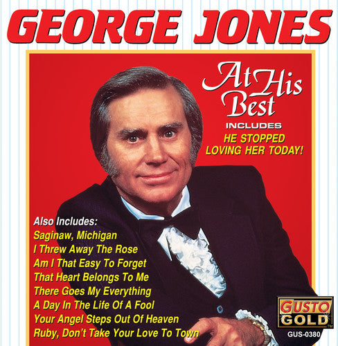 the album cover for George Jones - At His Best