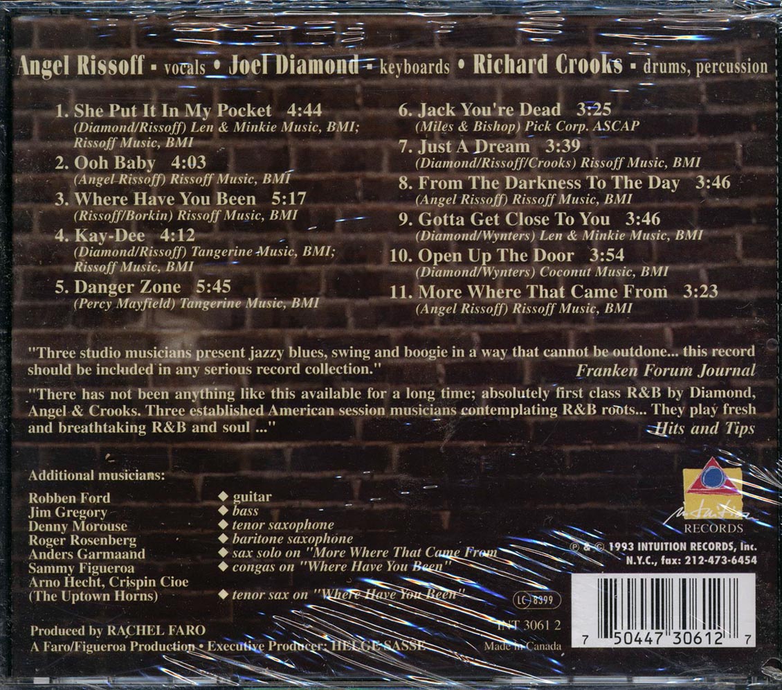 Diamond Angel & Crooks - More Where That Came From Music CD