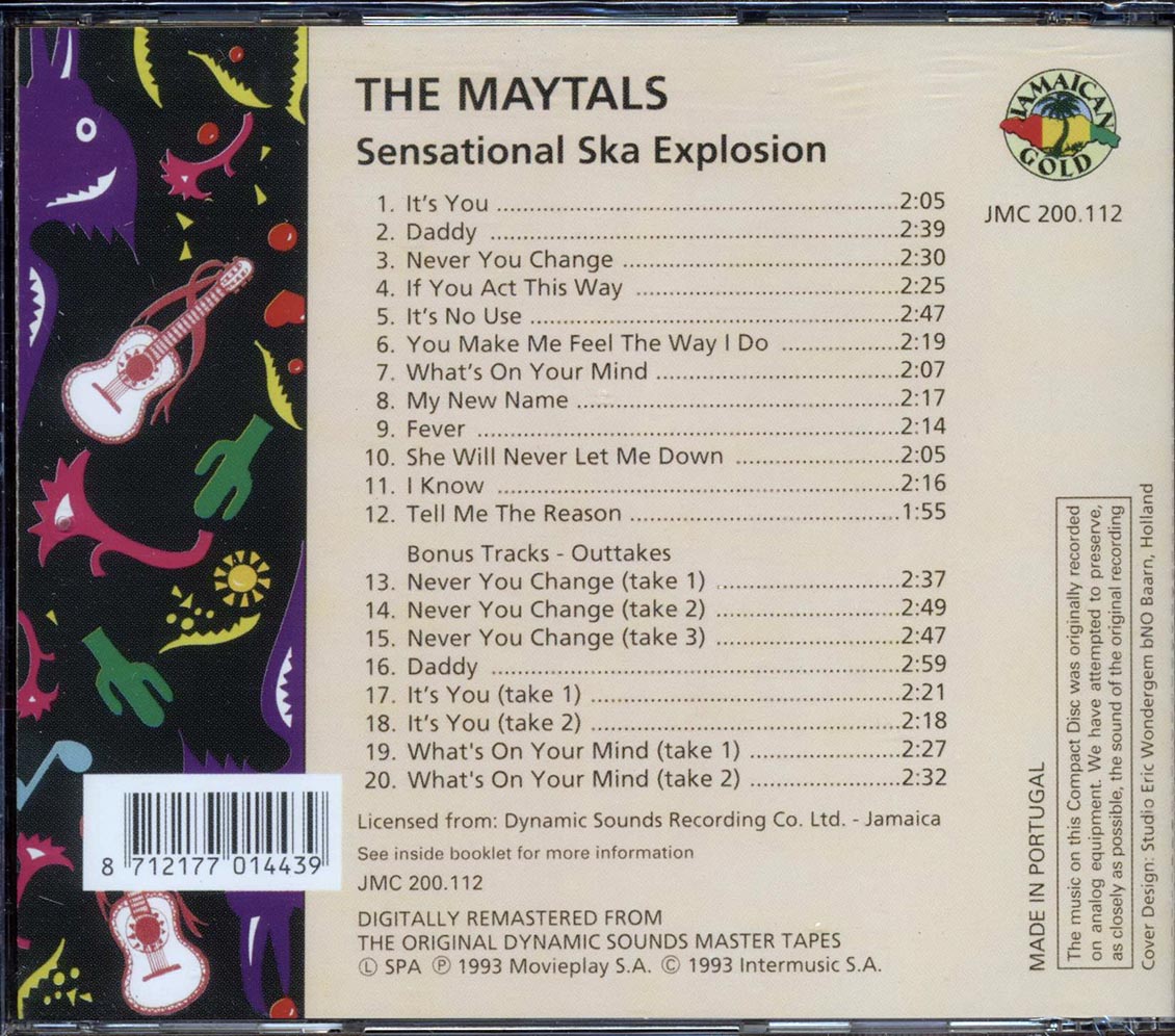 The Maytals - Sensational Ska Explosion Music CD