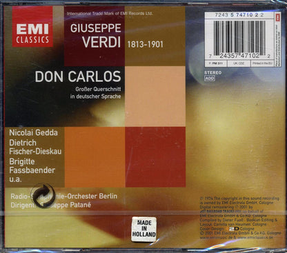 Giuseppe Verdi - Don Carlos Music CD