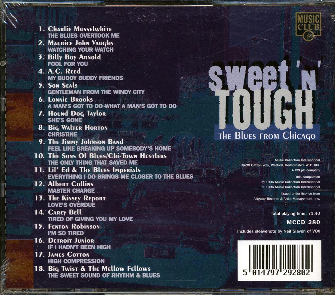 Charlie Musselwhite, Maurice John Vaughn, Billy Boy Arnold, Etc. - Sweet N Tough: The Blues From Chicago Music CD