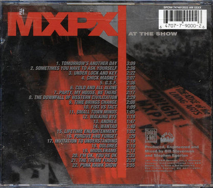MxPx - At The Show Music CD