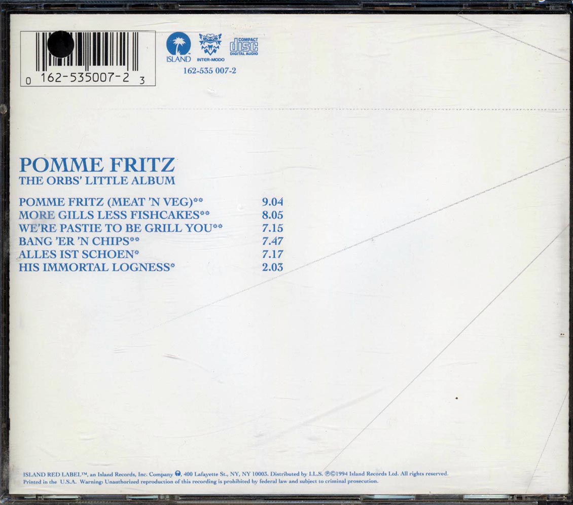 Orb - Pomme Fritz: The Orbs' Little Album (marked/ltd stock) Music CD