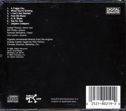 Lester Young - In Washington DC 1956 Volume 1 Music CD