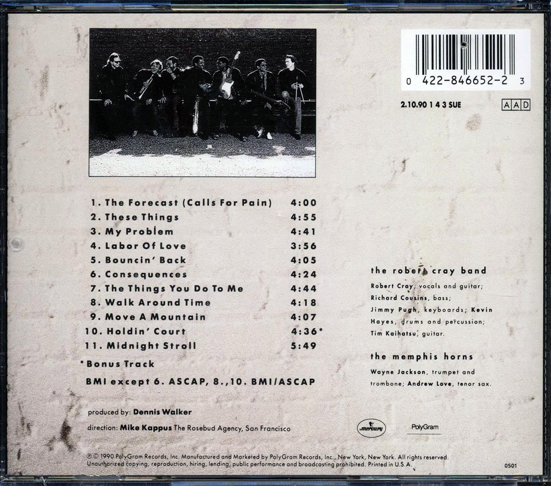 The Robert Cray Band - Midnight Stroll Music CD