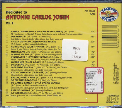 Herbie Mann, Antonio Carlos Jobim, Joao Gilberto, Etc. - Dedicated To Antonio Carlos Jobim Volume 1 Music CD