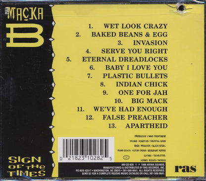 Macka B - Sign Of The Times + We've Had Enough (2 albums on 1 CD) (marked/ltd stock) Music CD