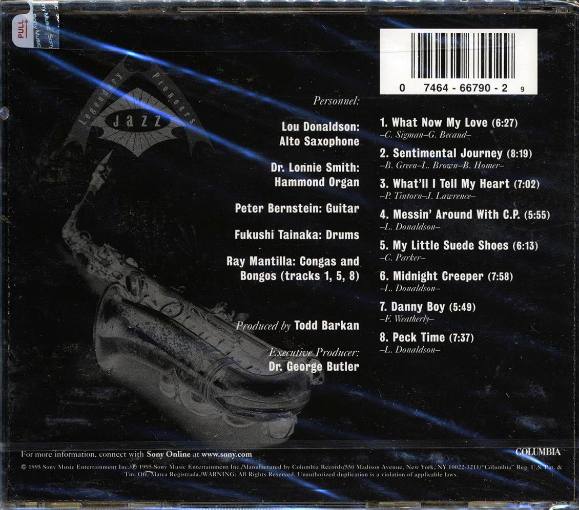 Lou Donaldson - Sentimental Journey Music CD