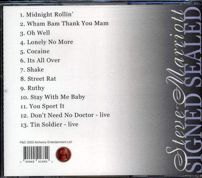 Steve Marriott - Signed Sealed Music CD