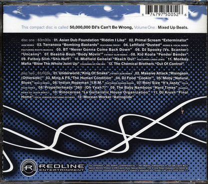 Asian Dub Foundation, Primal Scream, The Beastie Boys, Etc. - 50,000 DJs Can't Be Wrong Volume 1: Mixed Up Beats (24 tracks) (2xCD) Music CD