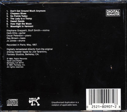 Stephane Grappelli, Stuff Smith - Violins No End Music CD