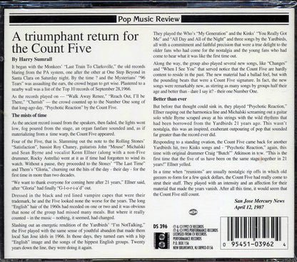 Count Five - Psychotic Reunion Live Music CD