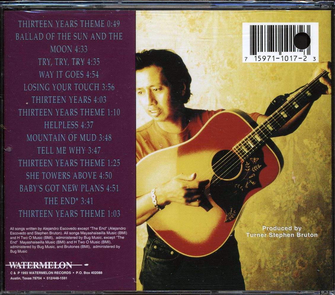 Alejandro Escovedo - Thirteen Years Music CD