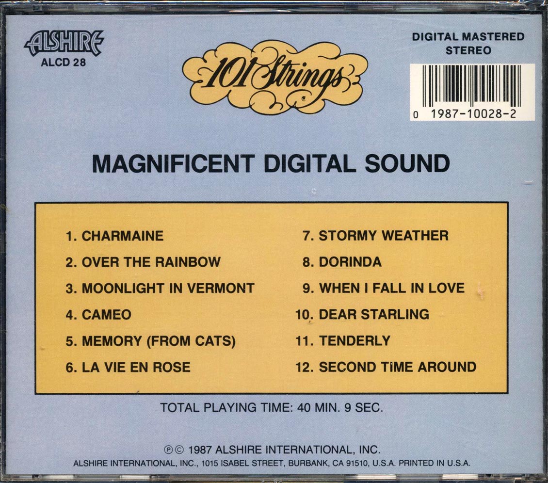 101 Strings - Magnificent Digital Sound Music CD