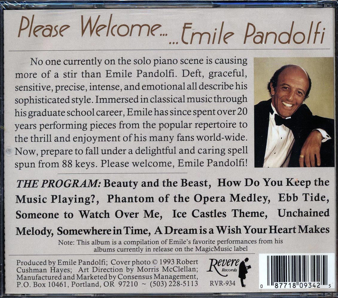 Emile Pandolfi - Please Welcome Emile Pandolfi: The Best Of Emile Volume 1 Music CD