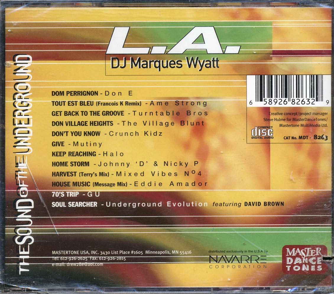 DJ Marques Wyatt - The Sound Of The Underground: LA (marked/ltd stock) Music CD