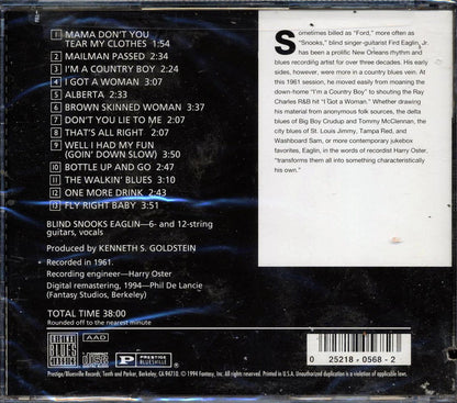 Blind Snooks Eaglin - That's All Right (marked/ltd stock) Music CD