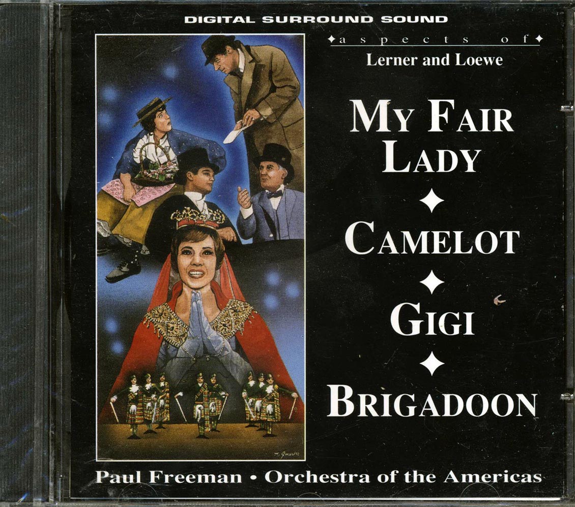 Paul Freeman, Orchestra Of The Americas - Aspects Of My Fair Lady, Camelot, Gigi, Brigadoon (marked/ltd stock) Music CD